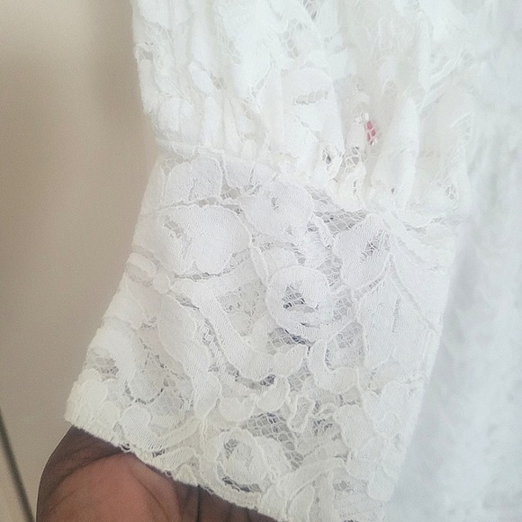 LoveShackFancy Alela Embroidered Lace Mini Dress Size 6 - Picture 9 of 12